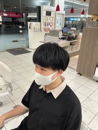 ミディアム 成瀬スパイラル パーマ清水大隼のヘアスタイル