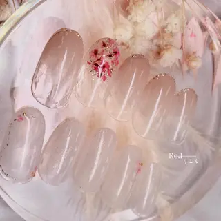 ネイル モチの良さ◉ フィルインネイル♡のネイルデザイン