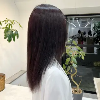 セミロング 🫧透明感カラー🫧 大橋美優のヘアスタイル