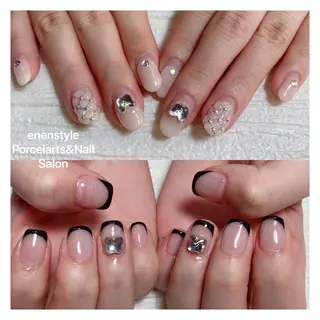 ミディアム ネイル 🐾enen style 🐾のネイルデザイン