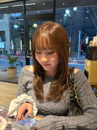 セミロング 透明感カラー 🧚‍♂️さえのヘアスタイル