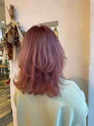 ミディアム カラー 🌸小掛🌸 豊橋外国人風カラーのヘアスタイル