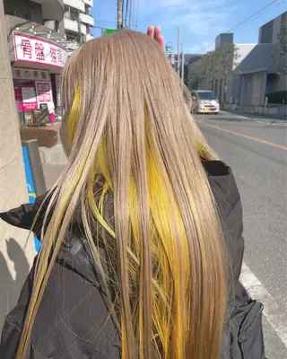 ロング カラー ダブルカラー🎉 ハイトーン🎉スドウのヘアスタイル