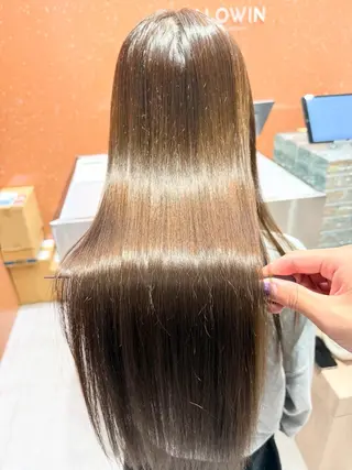 ロング カラー パーマ ヘアアレンジ 縮毛矯正/髪質改善/ ブリーチ毛/木元渓太のヘアスタイル