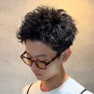 ショート カラー パーマ メンズ 🔥メンズ 特化🔥菊水皐暉🔥のヘアスタイル