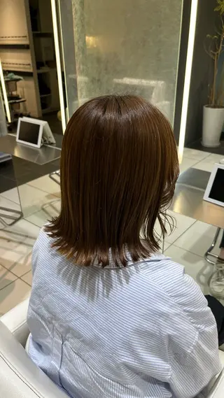 ミディアム 保坂 萌歌のヘアスタイル
