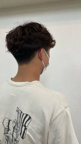 パーマ メンズ もりたみかこ 美容師お休み中のヘアスタイル