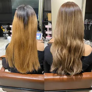 カラー 顔まわりの神様✨ 透明感カラー藤嶋秀幸のヘアスタイル
