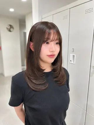 セミロング カラー 艶髪/ブリーチ🌟 銀座/HARUKAのヘアスタイル