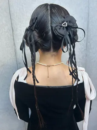 ロング ヘアアレンジ 勝野 麻美のヘアスタイル