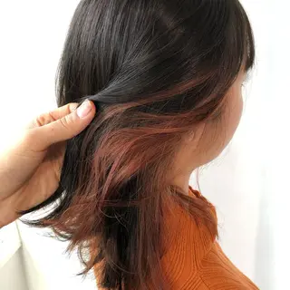 ミディアム カラー 💖ブリーチなし透明 感💖ASAHIのヘアスタイル