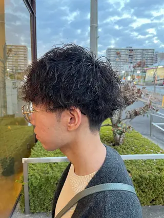 ショート パーマ メンズ 北川 寛之✨メンズパーマ✨のヘアスタイル