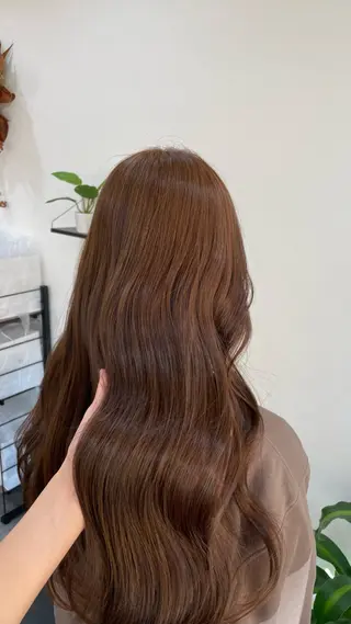 ロング カラー ヘアアレンジ 郡山/透明感カラー /馬場アンドレアのヘアスタイル