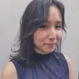 ミディアム カラー 山中 直輝のヘアスタイル