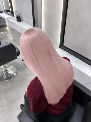 セミロング カラー 🦋ピンクカラー特化 🦋KOKIのヘアスタイル