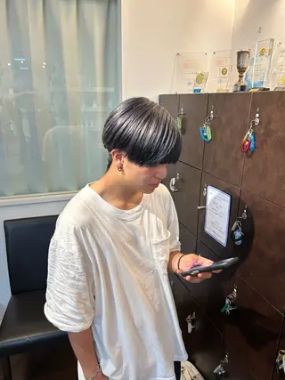 ショート カラー メンズ 桜井晶/ Blossom大山店のヘアスタイル