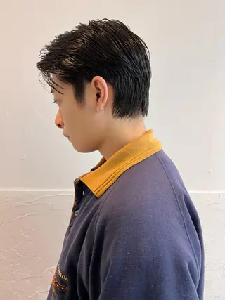 ショート メンズ メンズ専門ブリー チカラー⚡️リュウジのヘアスタイル
