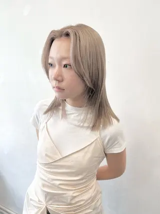 セミロング カラー HARU//原宿🤍 リピート率NO.1のヘアスタイル