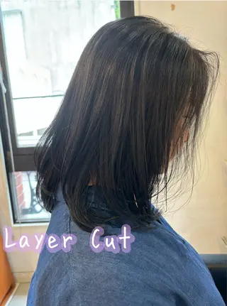ミディアム 五十嵐 未悠のヘアスタイル