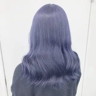 セミロング カラー パーマ ヘアアレンジ 透明感ブリーチカラー 🌈TOMOHIROのヘアスタイル