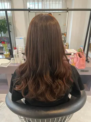 ロング カラー コテマキパーマ/ ayaka☁️のヘアスタイル