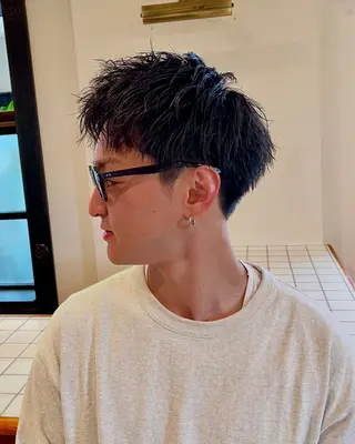 ショート メンズ メンズカットパーマ /FIKAスズキのヘアスタイル