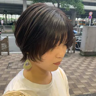 ショート カラー 檜皮 夢子のヘアスタイル