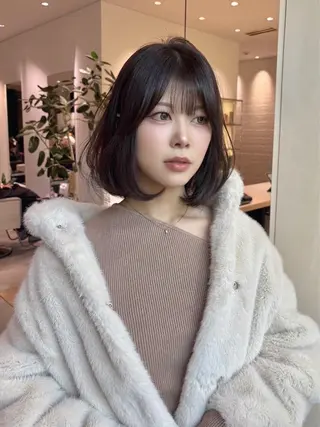 ショート カラー 銀座/韓国レイヤー/ 艶カラー🍓原田侑依のヘアスタイル