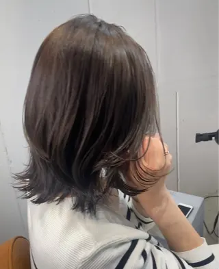 ミディアム 似合わせレイヤー 阿波座/ふじむらのヘアスタイル