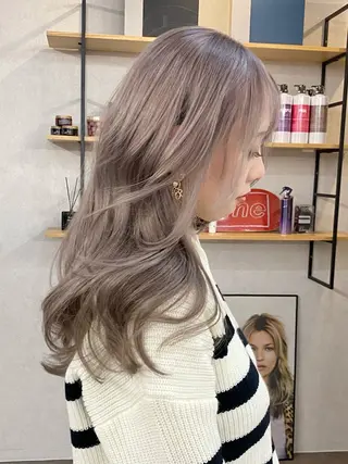 ミディアム カラー ハイトーンボブ /tasukuのヘアスタイル