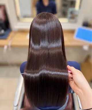 ロング 髪質改善🫧艶カラー ✨縮毛矯正🎀しゅりのヘアスタイル