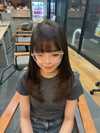セミロング nanami🏷🤎 ベージュのヘアスタイル