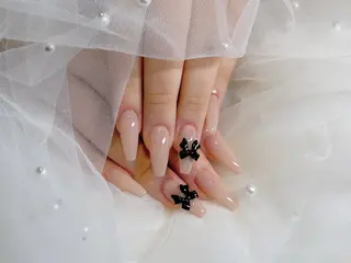 ネイル ワンホン韓国ちゅるん ネイル✨🎀AMIのネイルデザイン