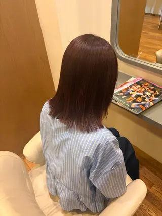 ミディアム カラー みはる ／暖色カラーのヘアスタイル