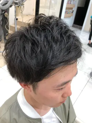 ショート ヘアアレンジ メンズ メンズパーマ特化/ メッシュ/薫/店長のヘアスタイル