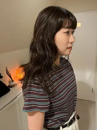 ロング パーマ nishi fuyumiのヘアスタイル