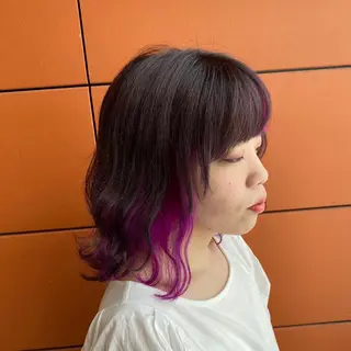 ミディアム カラー 井手 孔介のヘアスタイル