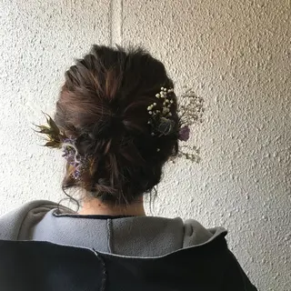 ミディアム ヘアアレンジ chouette/ 根本優希のヘアスタイル