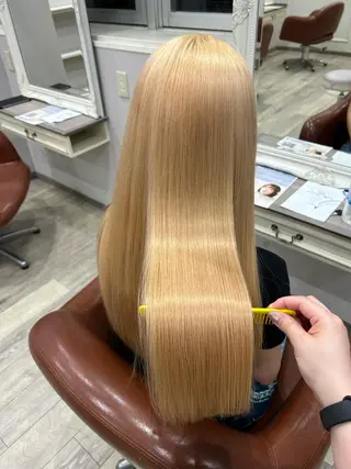 ロング りん🧸透明感カラ ー/ヘアアレンジのヘアスタイル
