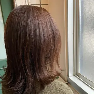 ミディアム カラー 北川 智海のヘアスタイル
