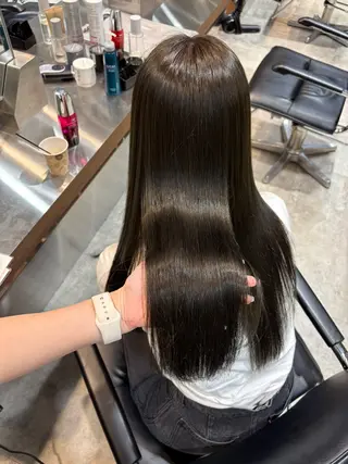 ロング カラー 透明感カラー✧︎*。 細田 碧のヘアスタイル