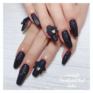 ミディアム ネイル 🐾enen style 🐾のネイルデザイン