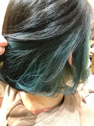 ミディアム カラー ⭐️艶髪⭐️髪質改善 newi町田 山本のヘアスタイル