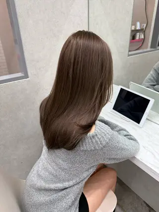セミロング カラー レイヤーダブルカラー KYONのヘアスタイル