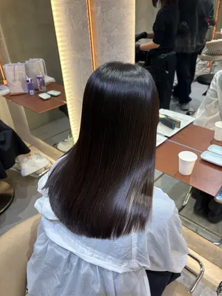 セミロング カラー 顔周りカット/透明感 カラー/ゆう🤎のヘアスタイル