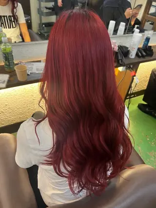 ミディアム カラー 柔め透明感血色カラー 暖色/レイヤー/ゆいのヘアスタイル