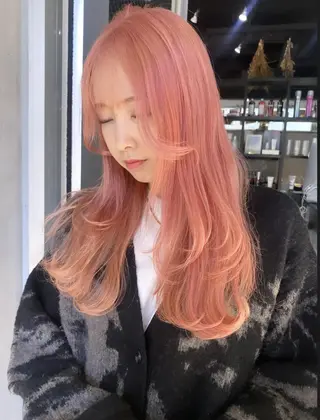 セミロング 山影✨バレイヤージュ ハイライト✨メンズ◎のヘアスタイル