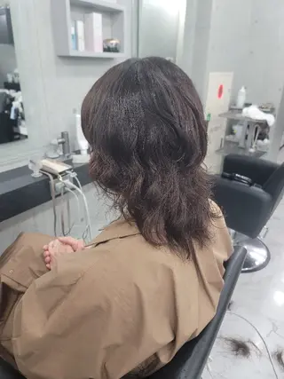 セミロング カラー パーマ ❇️安達 優心❇️ レイヤー/艶髪特化のヘアスタイル