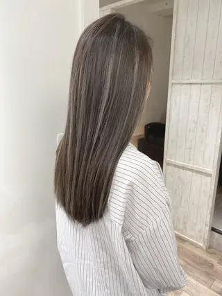 ロング カラー ハイライト⭐️上野 高広のヘアスタイル