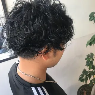 ショート パーマ メンズ Oopsレイヤー 加藤澄都のヘアスタイル